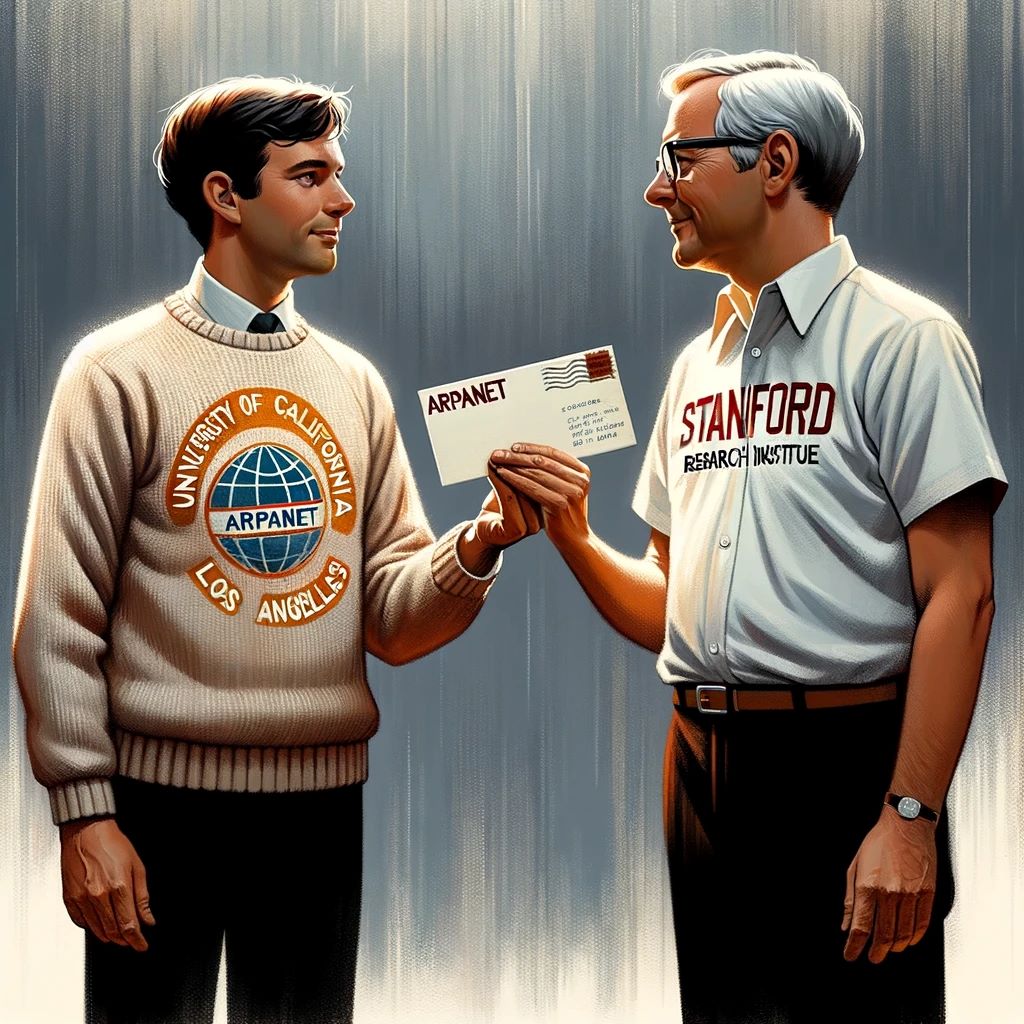 1969 – ARPANET, der Vorläufer des Internets, wird ins Leben gerufen.